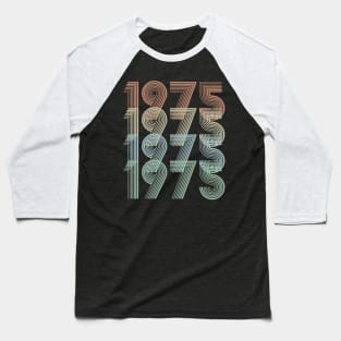 Vintage 1975 45th Birthday Gift idea Men Women Baseball T-Shirt